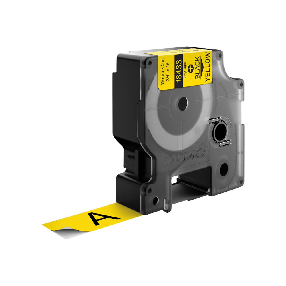 Dymo 18433 Heißschrumpfschlauch schwarz/gelb