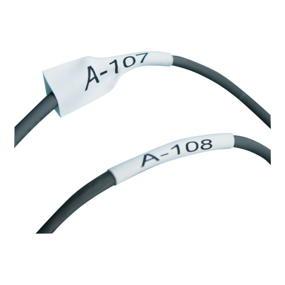 Dymo 1805443 Heißschrumpfschlauch schwarz/weiß