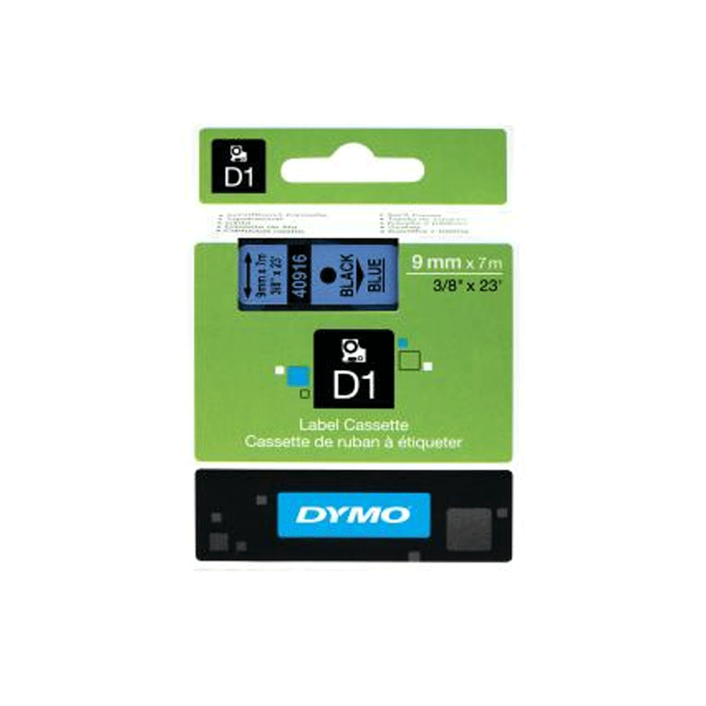 Dymo 40916 Schriftband schwarz/blau