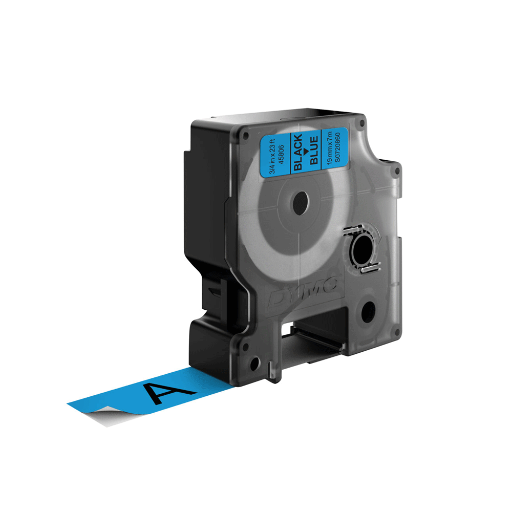 Dymo 45806 Schriftband blau/schwarz