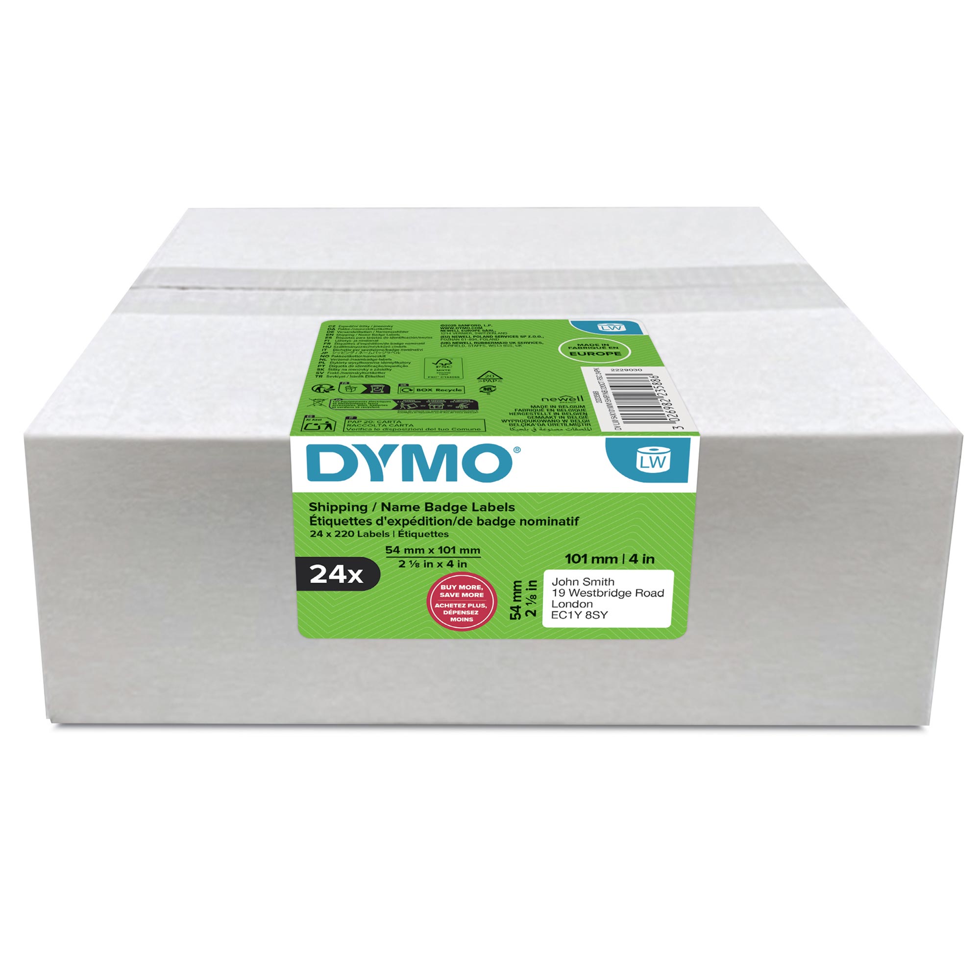 DYMO Original 54x101mm 5280 Stück Etiketten für LabelWriter