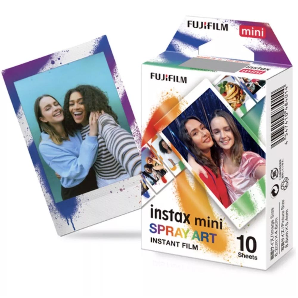 Instax Mini Film Spray Art bunt