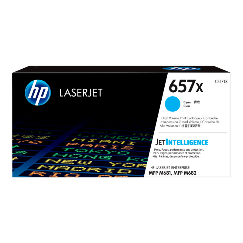 HP No.657X Toner cyan