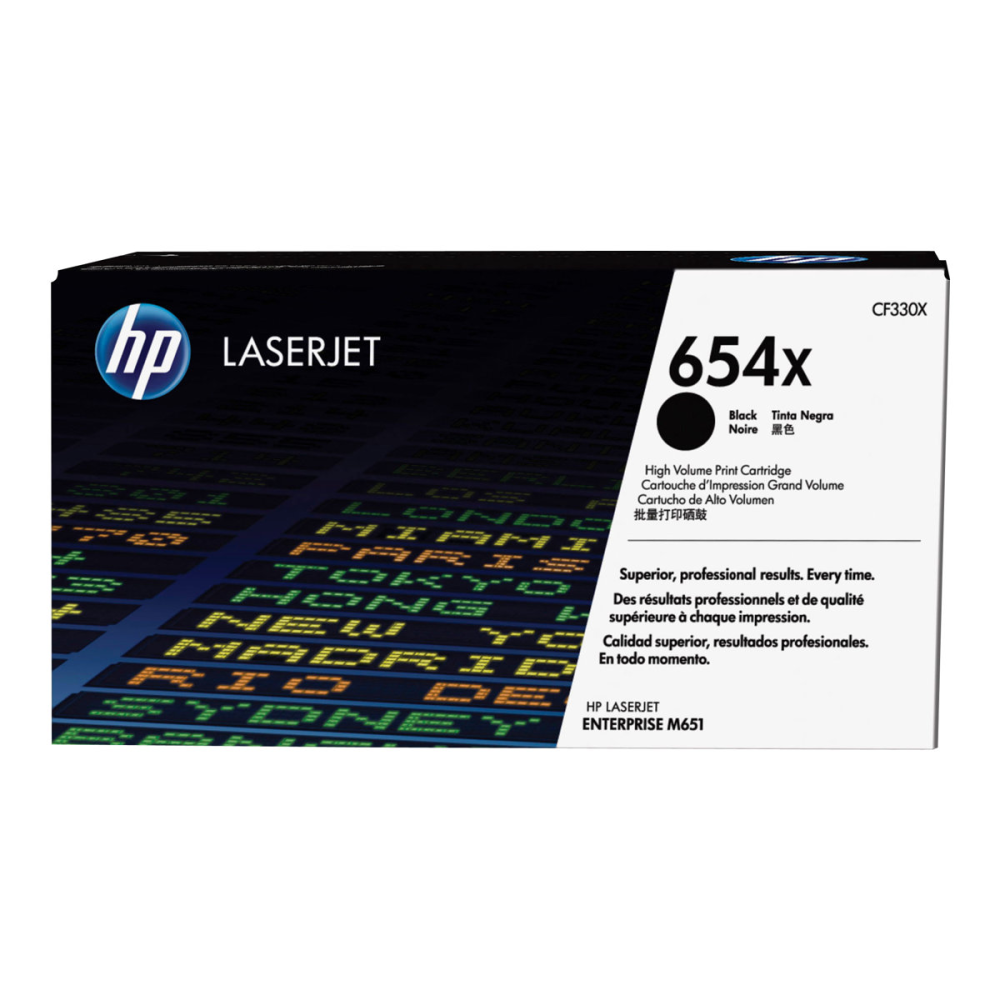 HP No.654X Toner schwarz