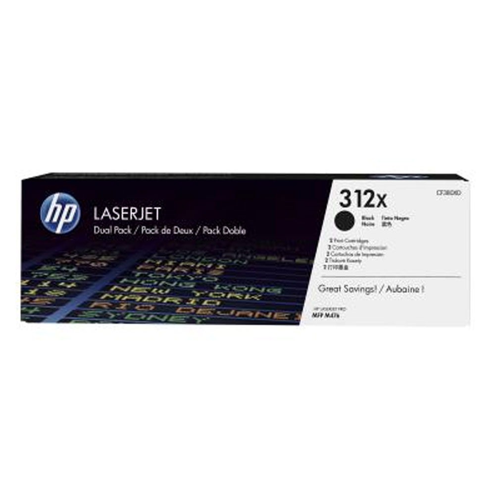 HP CF380XD No.312X Toner Doppelpack schwarz