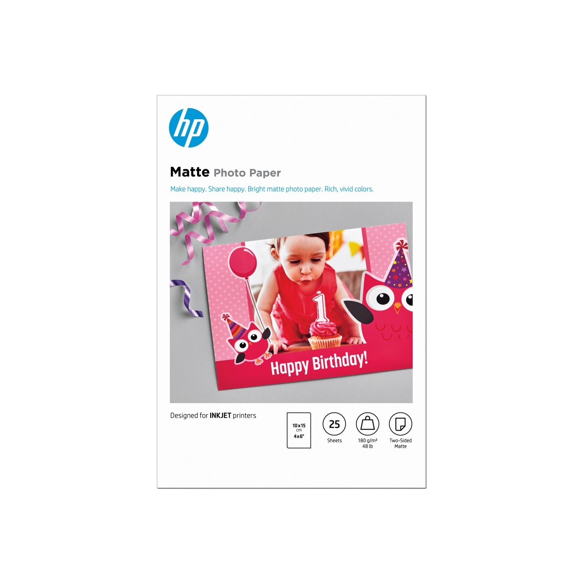 HP Fotopapier matt 10x15cm 25 Blatt