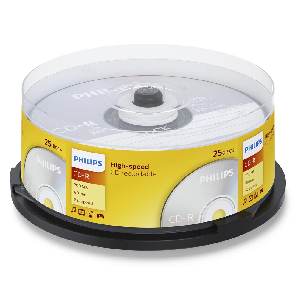 Philips CD-R Rohlinge 700MB 52x 25er Spindel