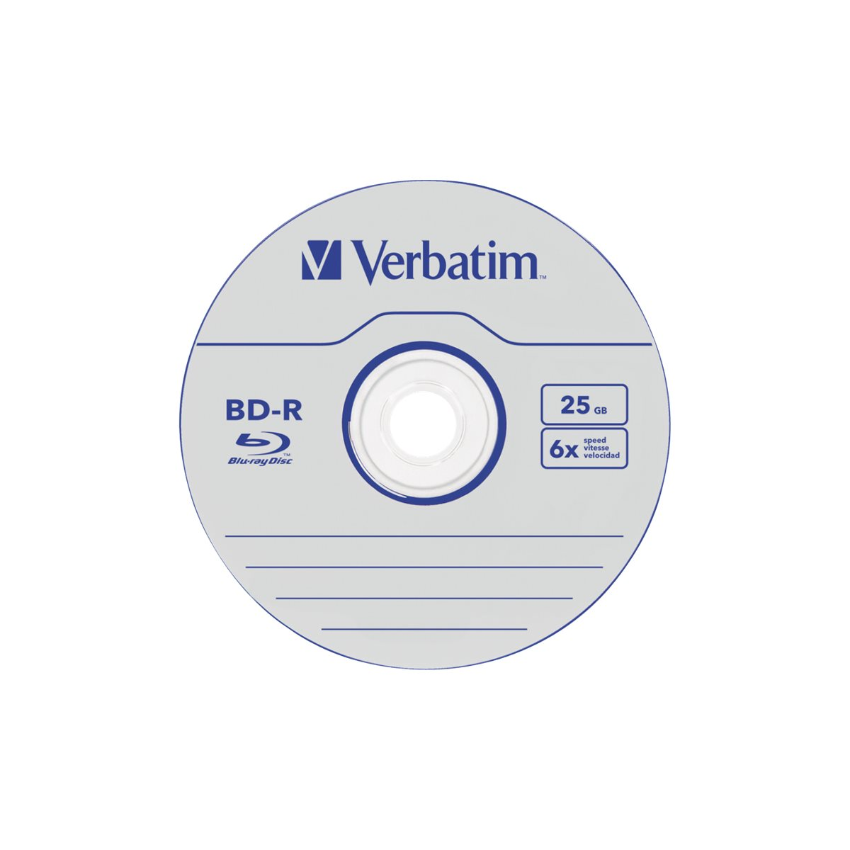 Verbatim BD-R SL Blu-ray Rohlinge 25GB 50er-Pack