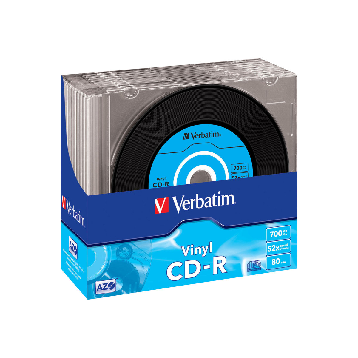 Verbatim CD-R AZO Vinyl 10er-Pack