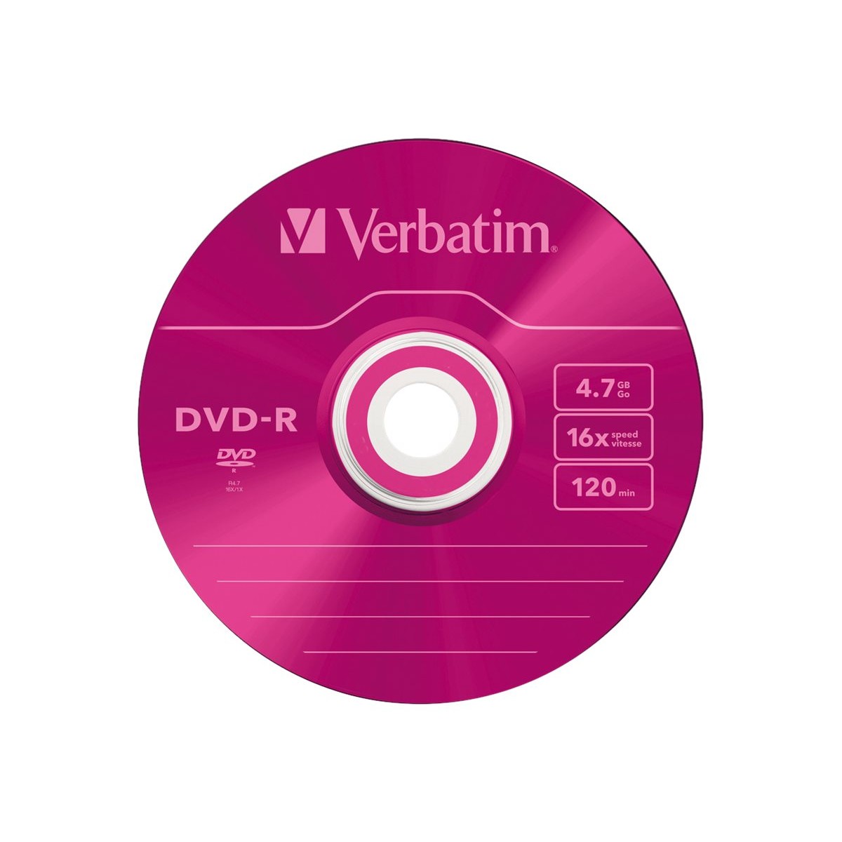 Verbatim 43557 DVD-R 4.7GB Rohlinge 5er-Pack mehrfarbig
