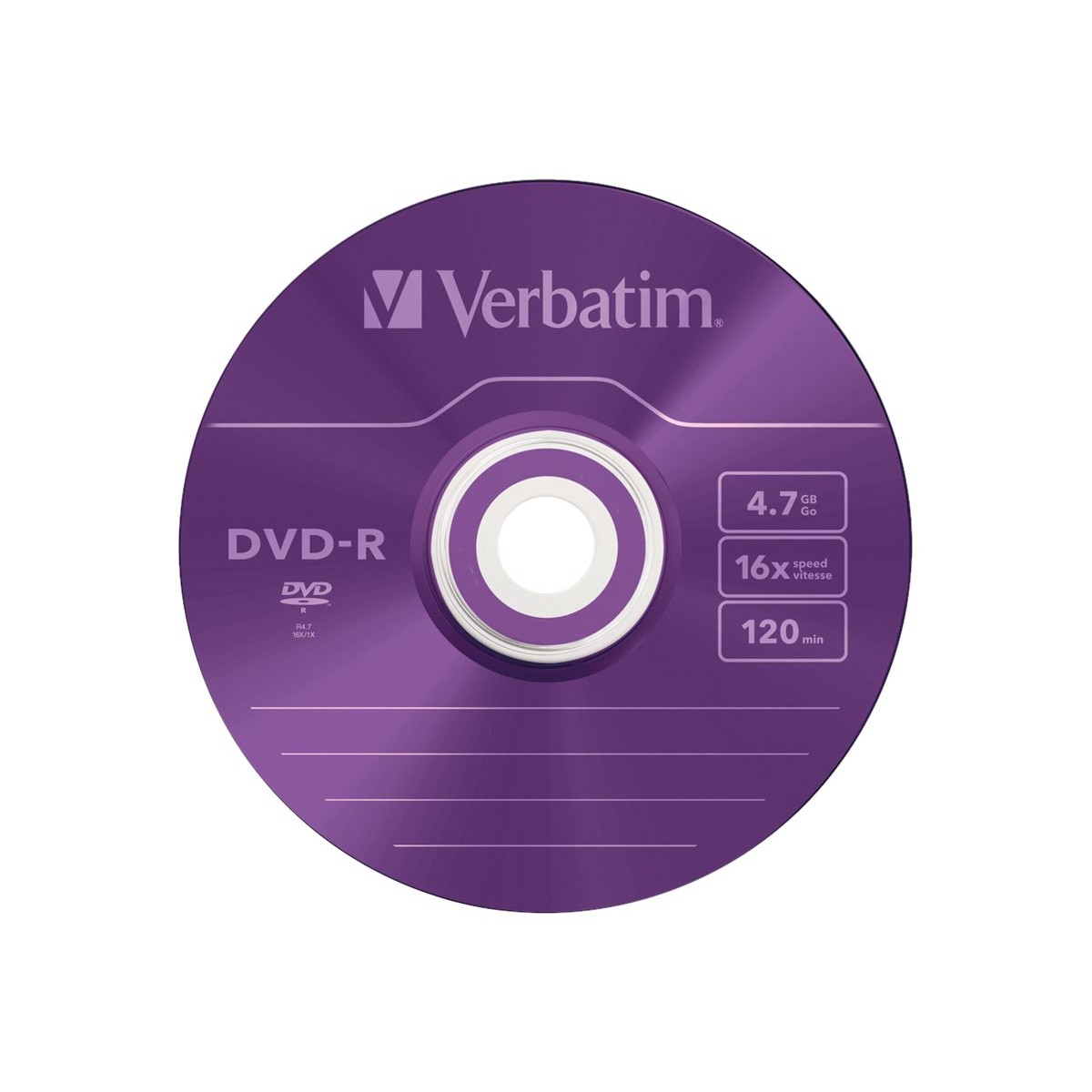 Verbatim 43557 DVD-R 4.7GB Rohlinge 5er-Pack mehrfarbig
