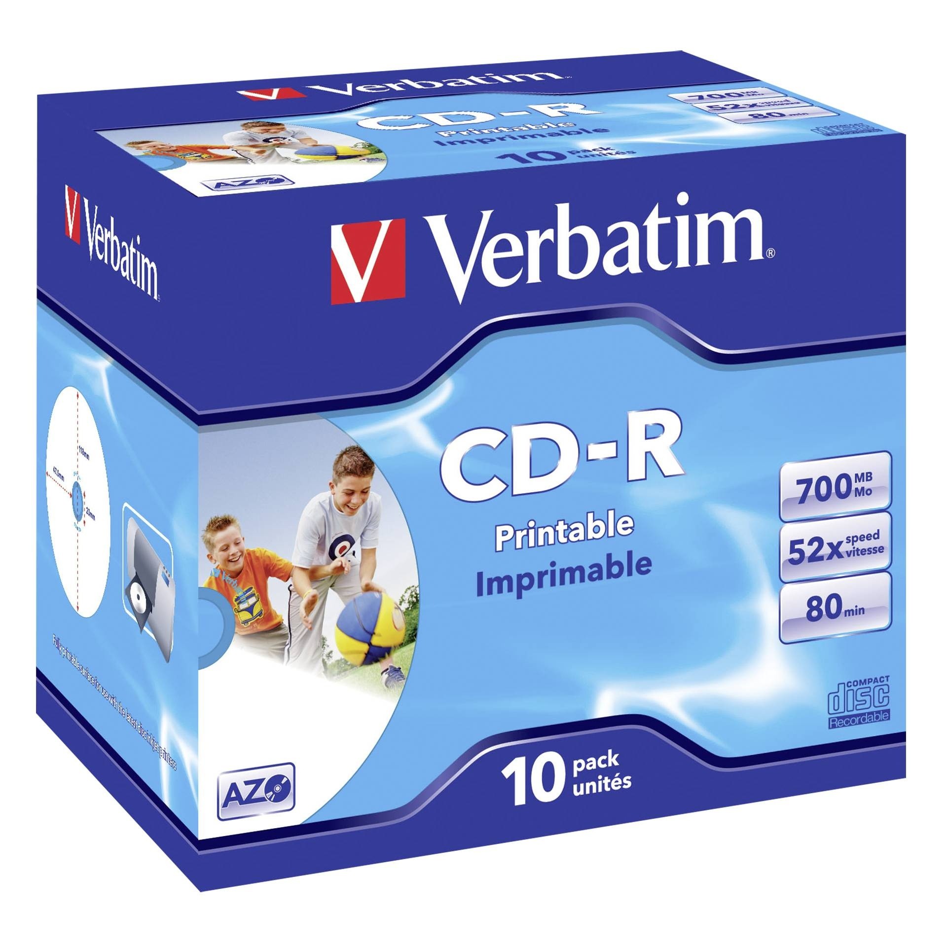 Verbatim AZO Crystal CD-R 700MB 10er-Pack