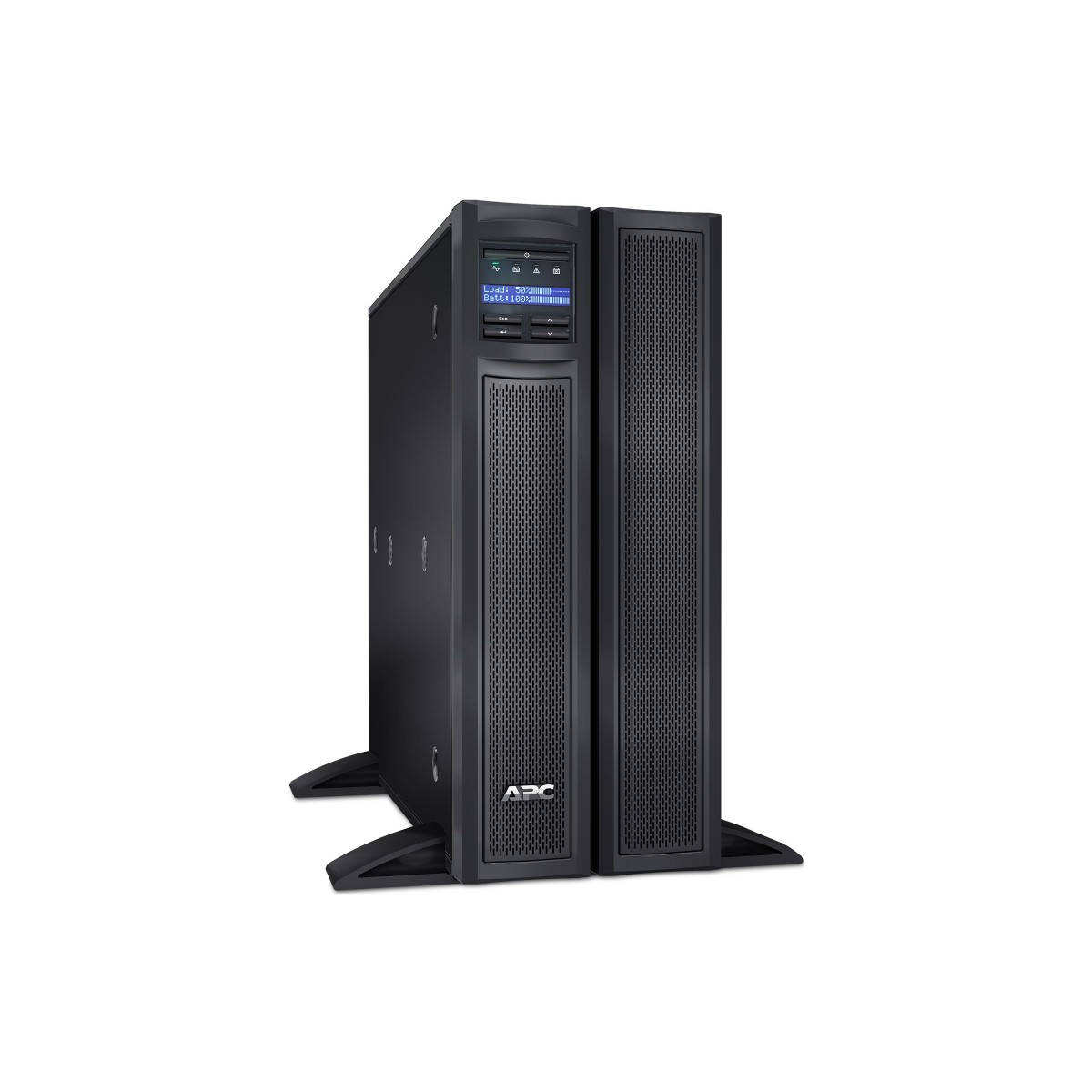 APC Smart-UPS X 2200VA Tower/ Rack-Gehäuse mit geringer Tiefe (Short Depth) LCD 200-240V mit Netzwerkkarte