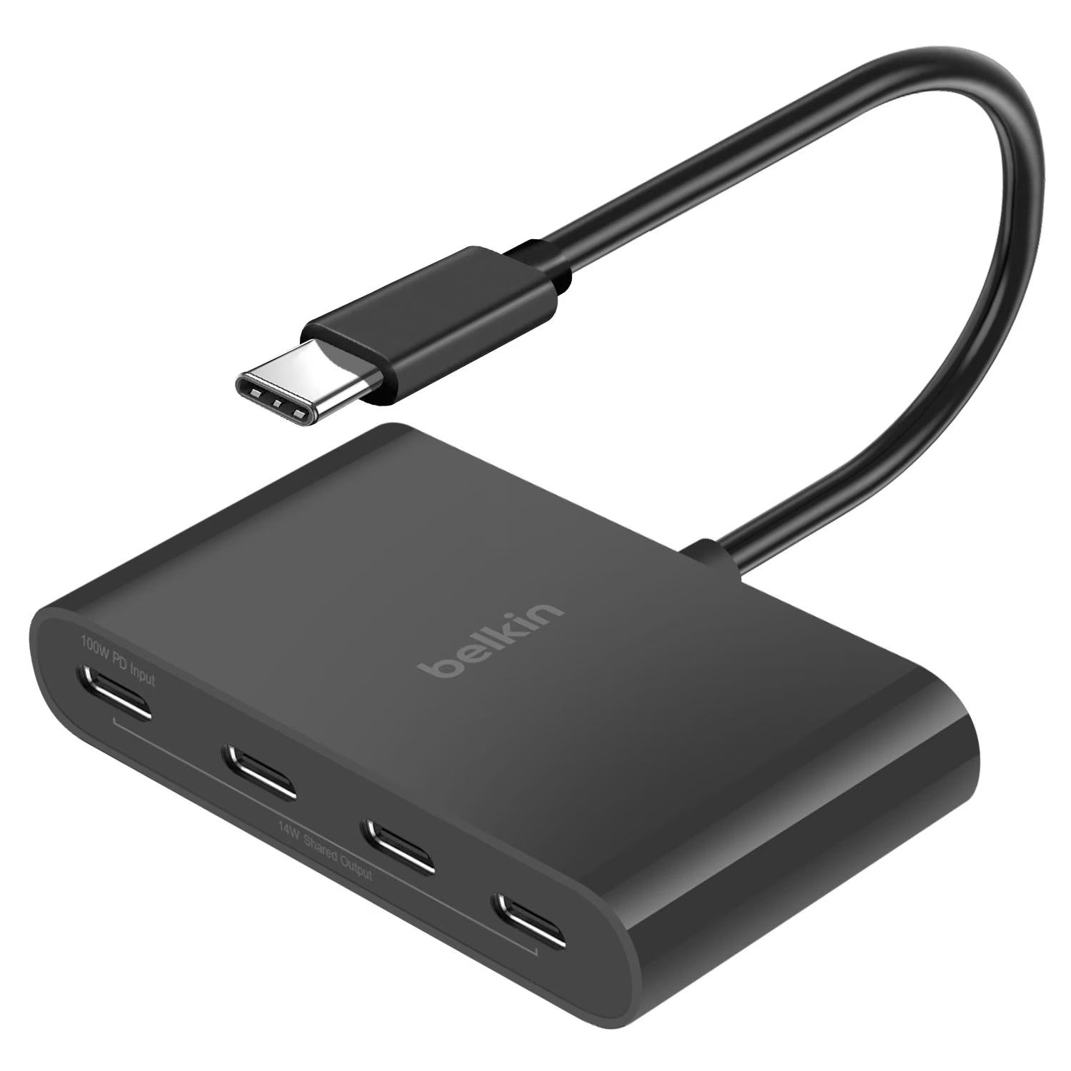 Belkin Connect USB-C auf 4-Port USB-C-Hub 100W
