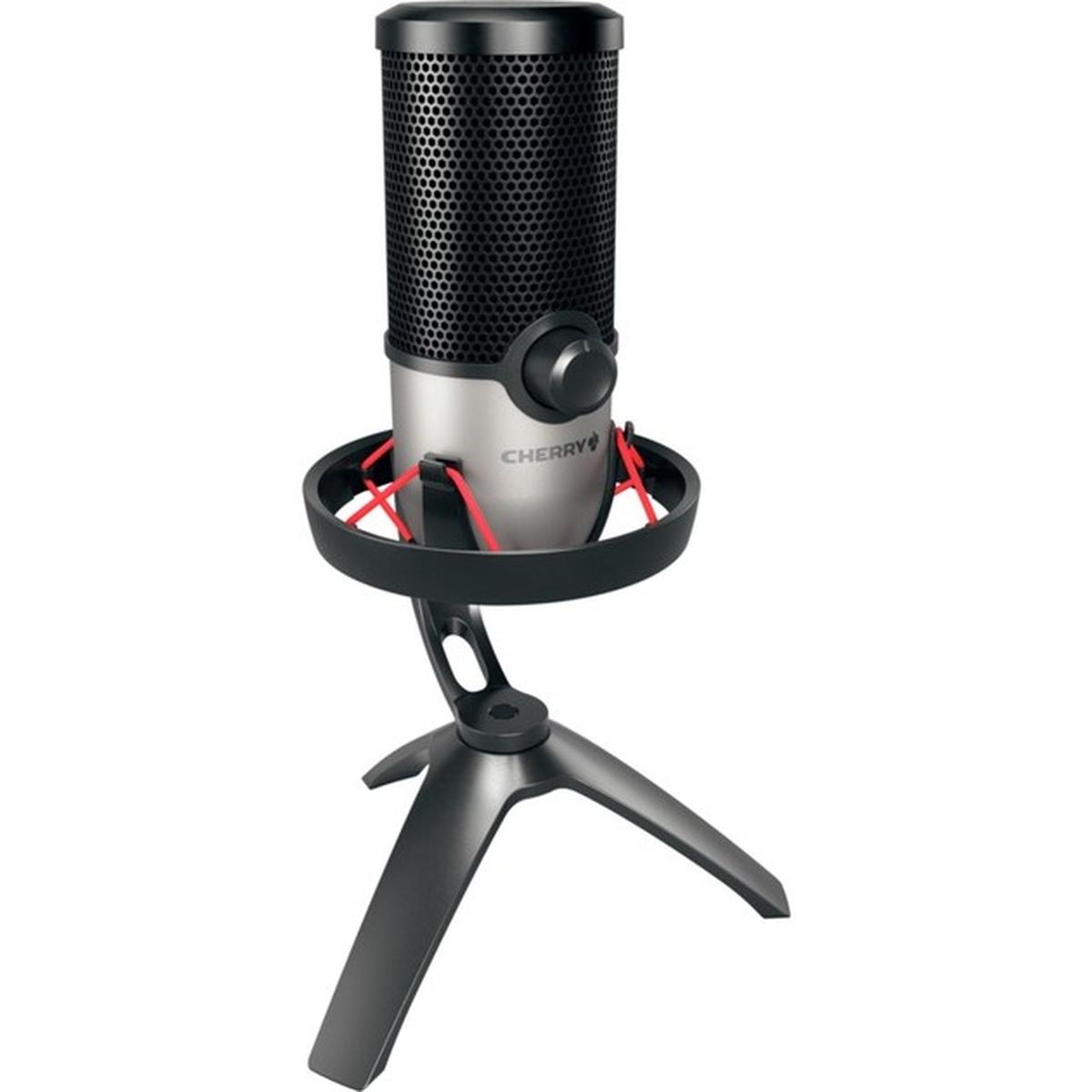 Cherry UM 6.0 ADVANCED USB-Mikrofon schwarz-silber