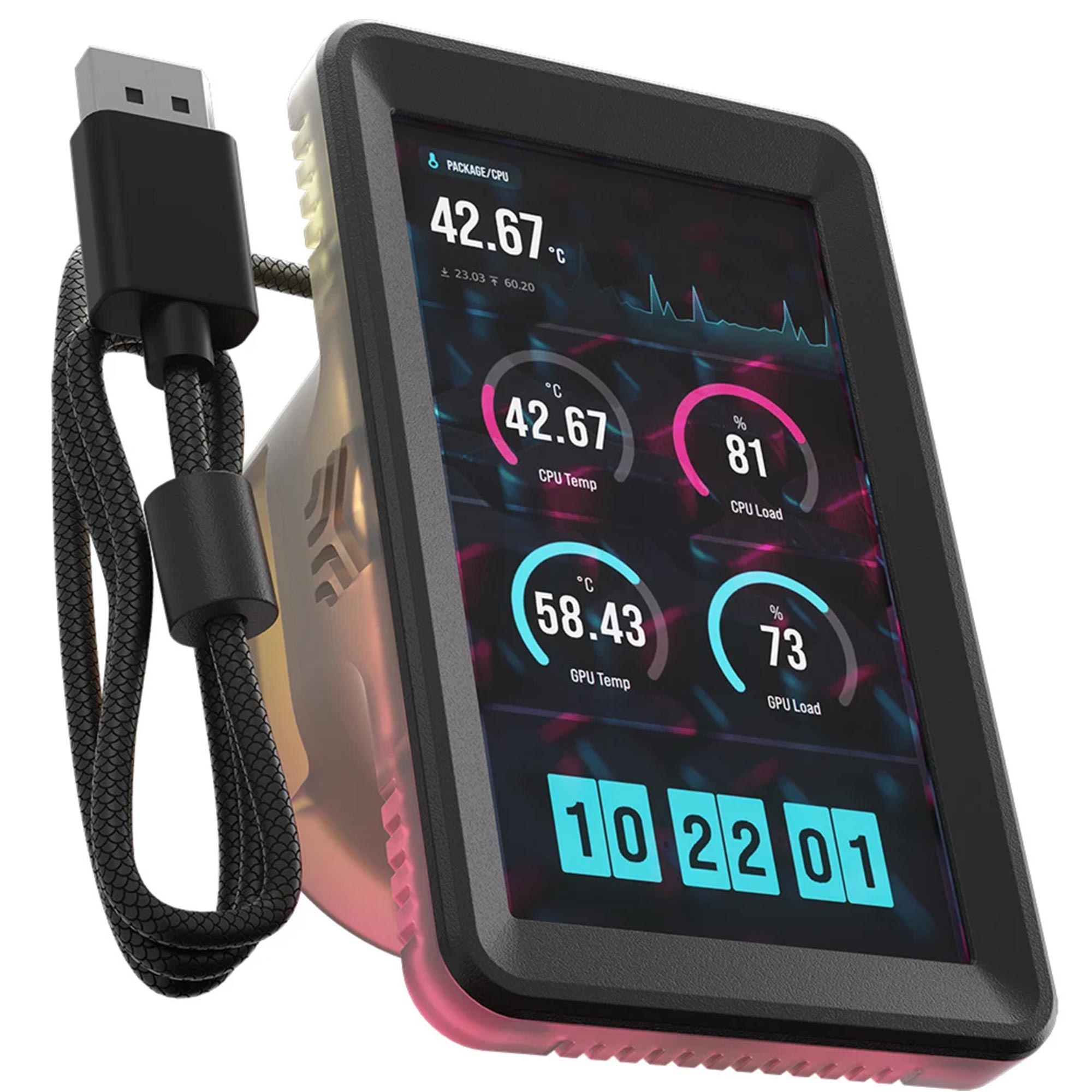 Corsair iCUE LINK 5 Zoll LCD-Modul schwarz