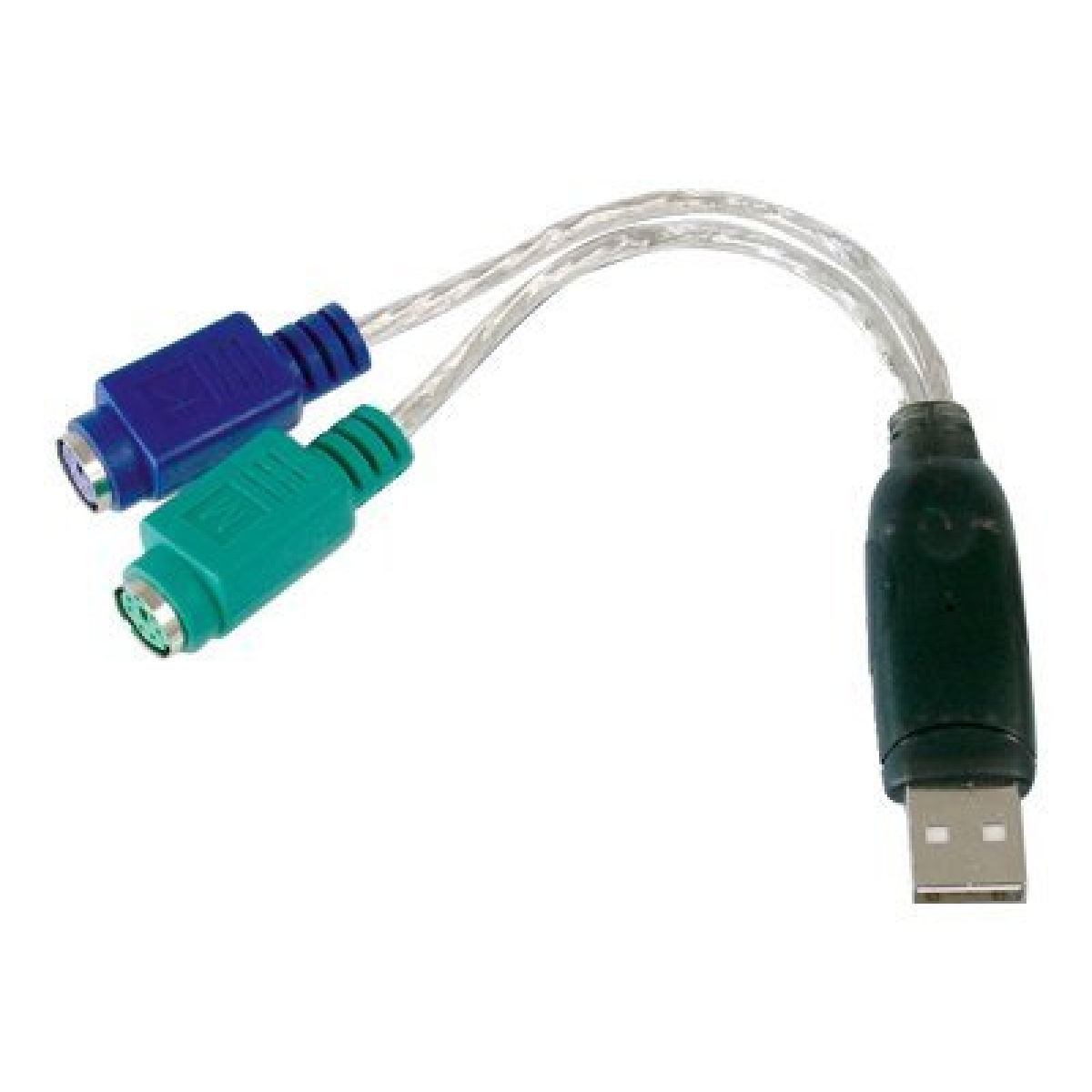 DIGITUS USB to PS2 Adaptor USB A/M to 2x Mini-DIN 6/F
