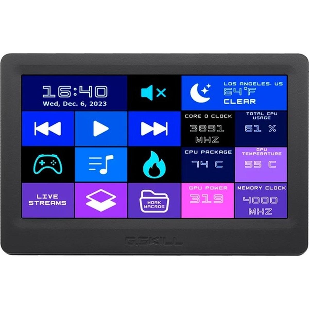 G.Skill WigiDash GD-A7PCCSK-WGD 7 Zoll PC-Steuerdisplay