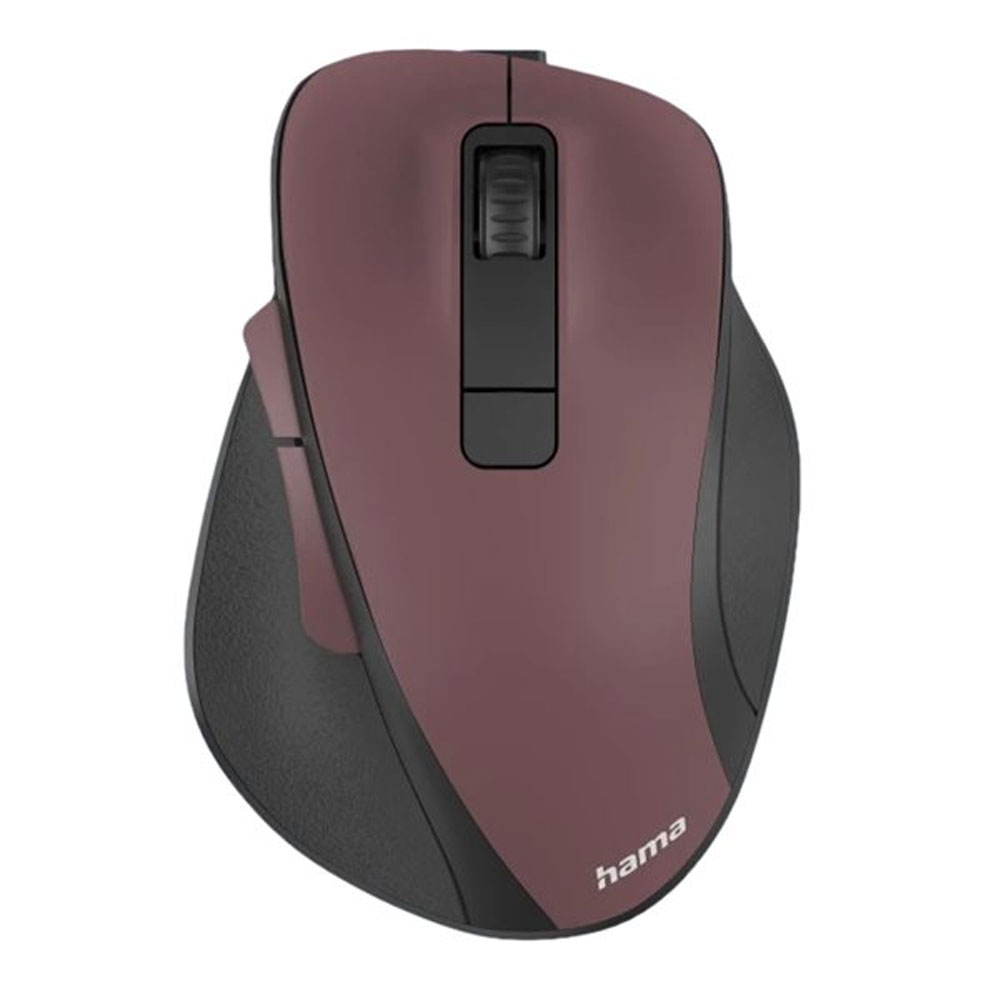 Hama MW-500 Recharge bordeaux, Akku, ergonomisch, optische 6-Tasten-Funkmaus