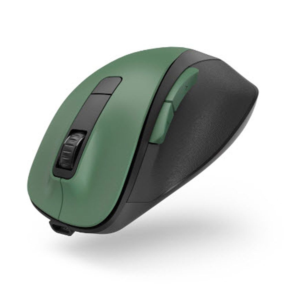 Hama MW-500 Recharge waldgrün, Akku, ergonomisch, optische 6-Tasten-Funkmaus