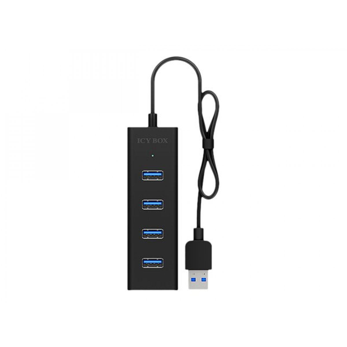 Icy Box IB-HUB1409-U3 4-fach USB 3.0 Hub schwarz