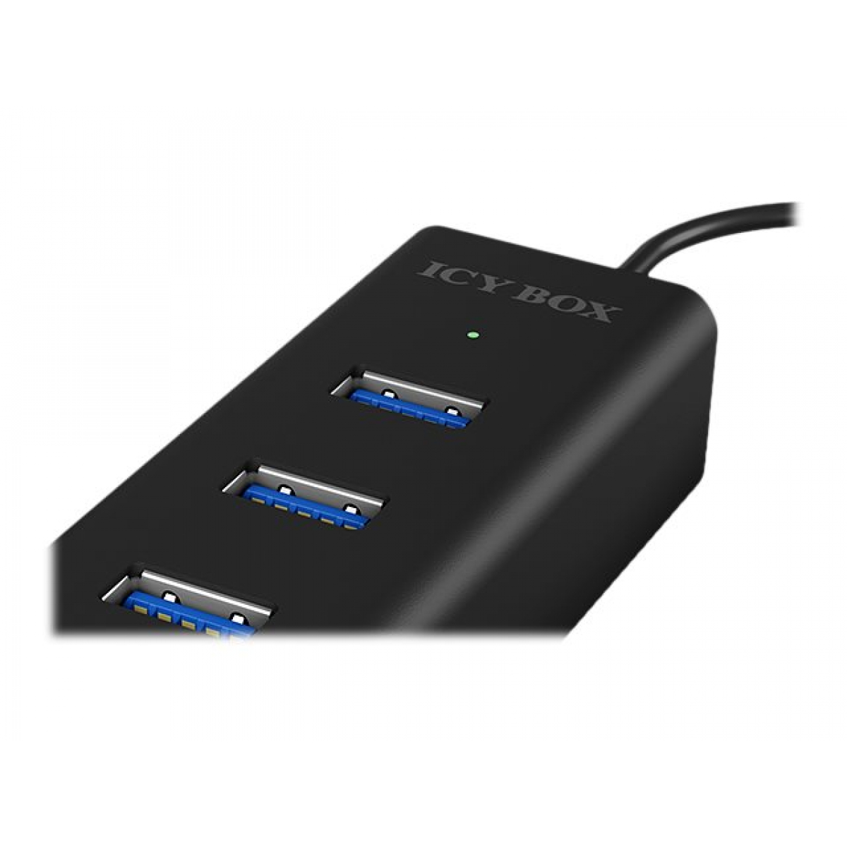 Icy Box IB-HUB1409-U3 4-fach USB 3.0 Hub schwarz