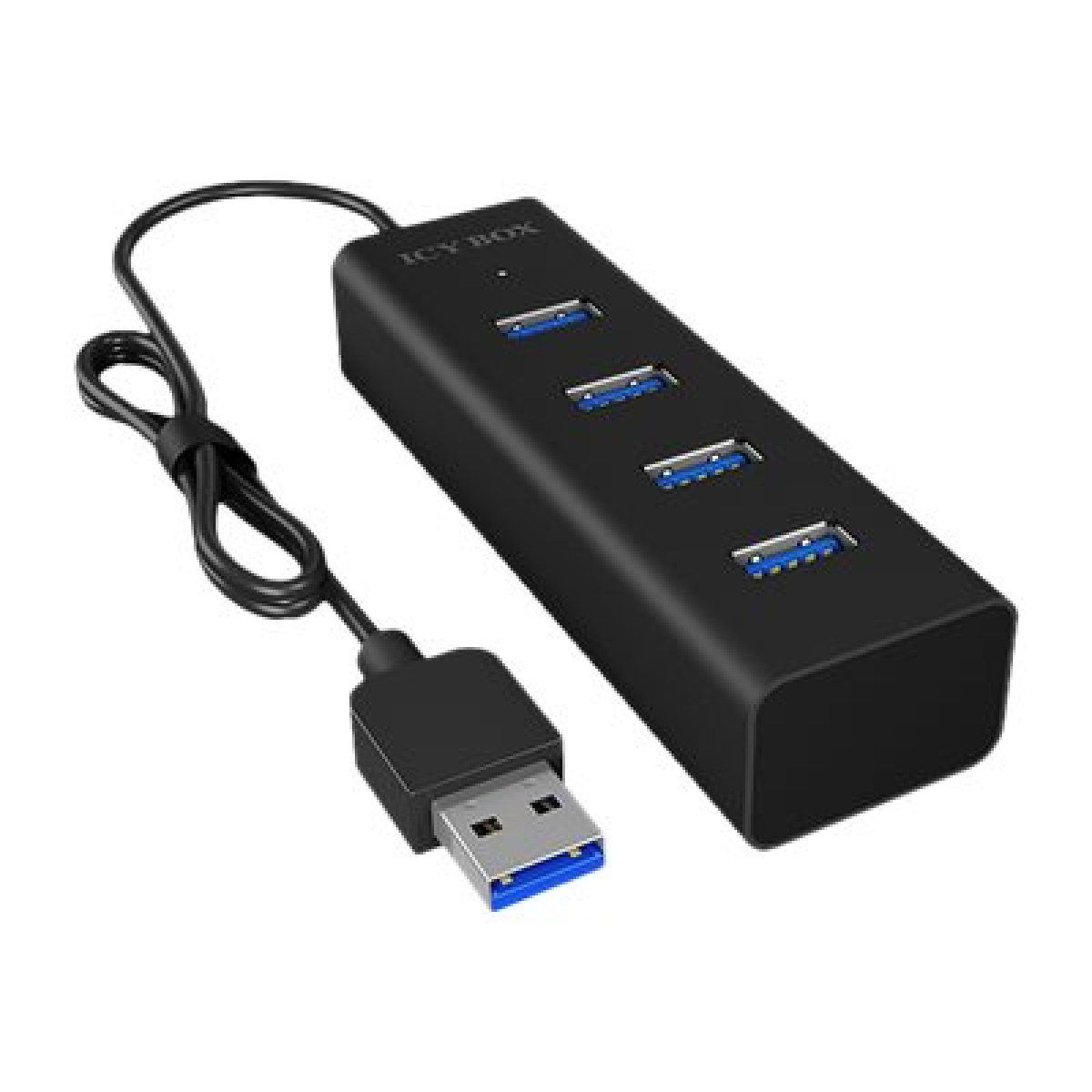 Icy Box IB-HUB1409-U3 4-fach USB 3.0 Hub schwarz