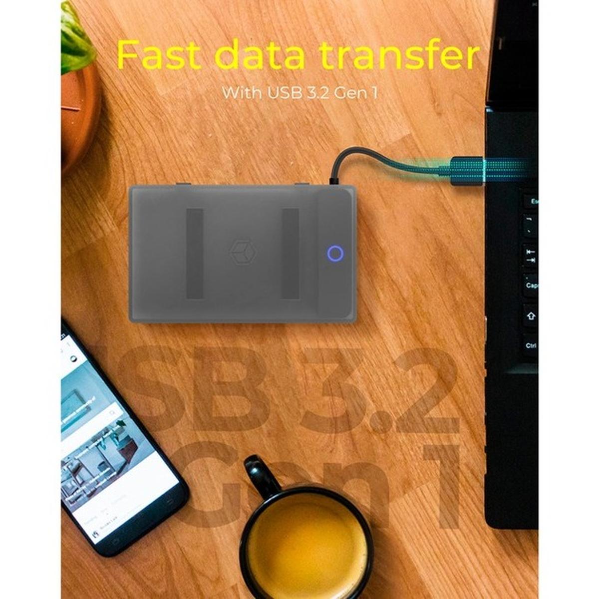 ICY BOX IB-AC603b-U3 SATA III zu USB 3.2 Gen 1 Adapter für 2,5 Zoll Festplatten