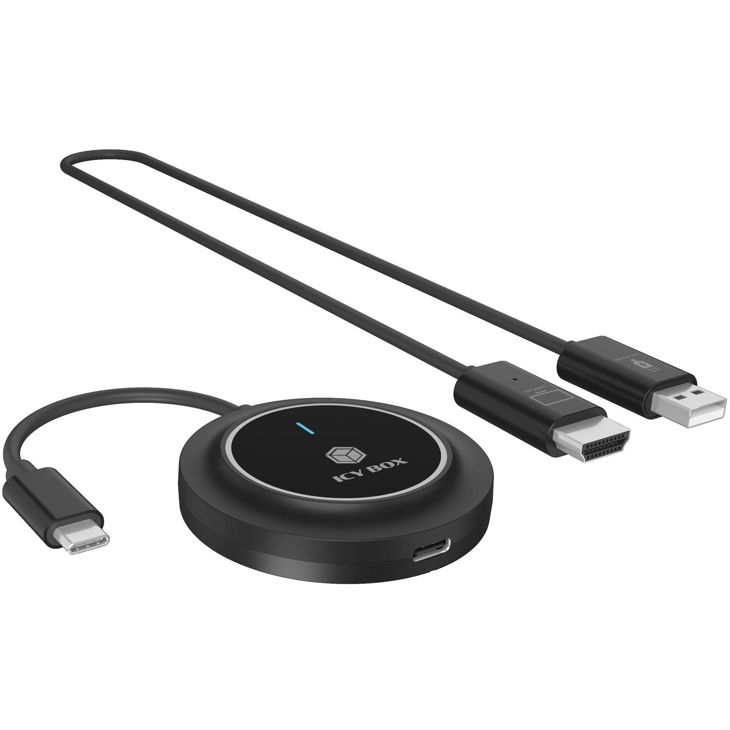 ICY BOX IB-WL101 Wireless USB-C auf HDMI Transmitter und Receiver