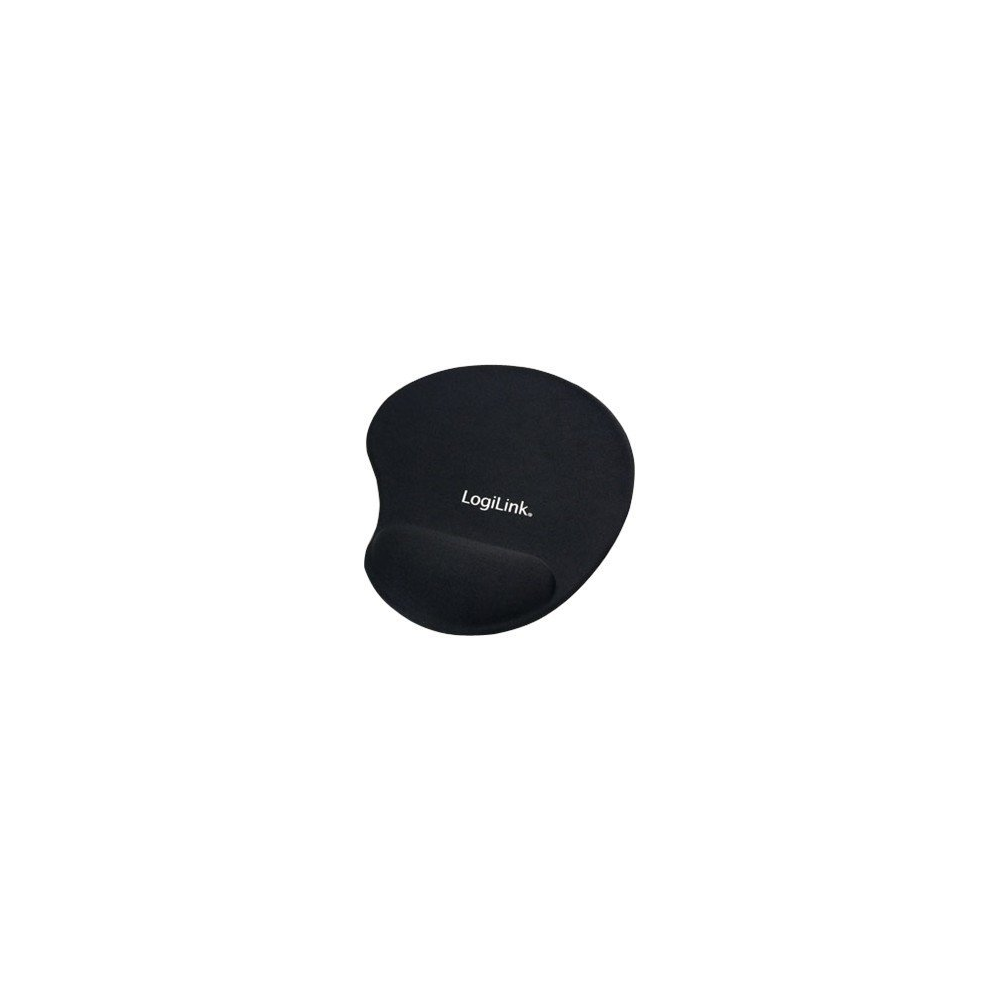 LogiLink ID0027 Mauspad mit Silikon Gel Handauflage schwarz