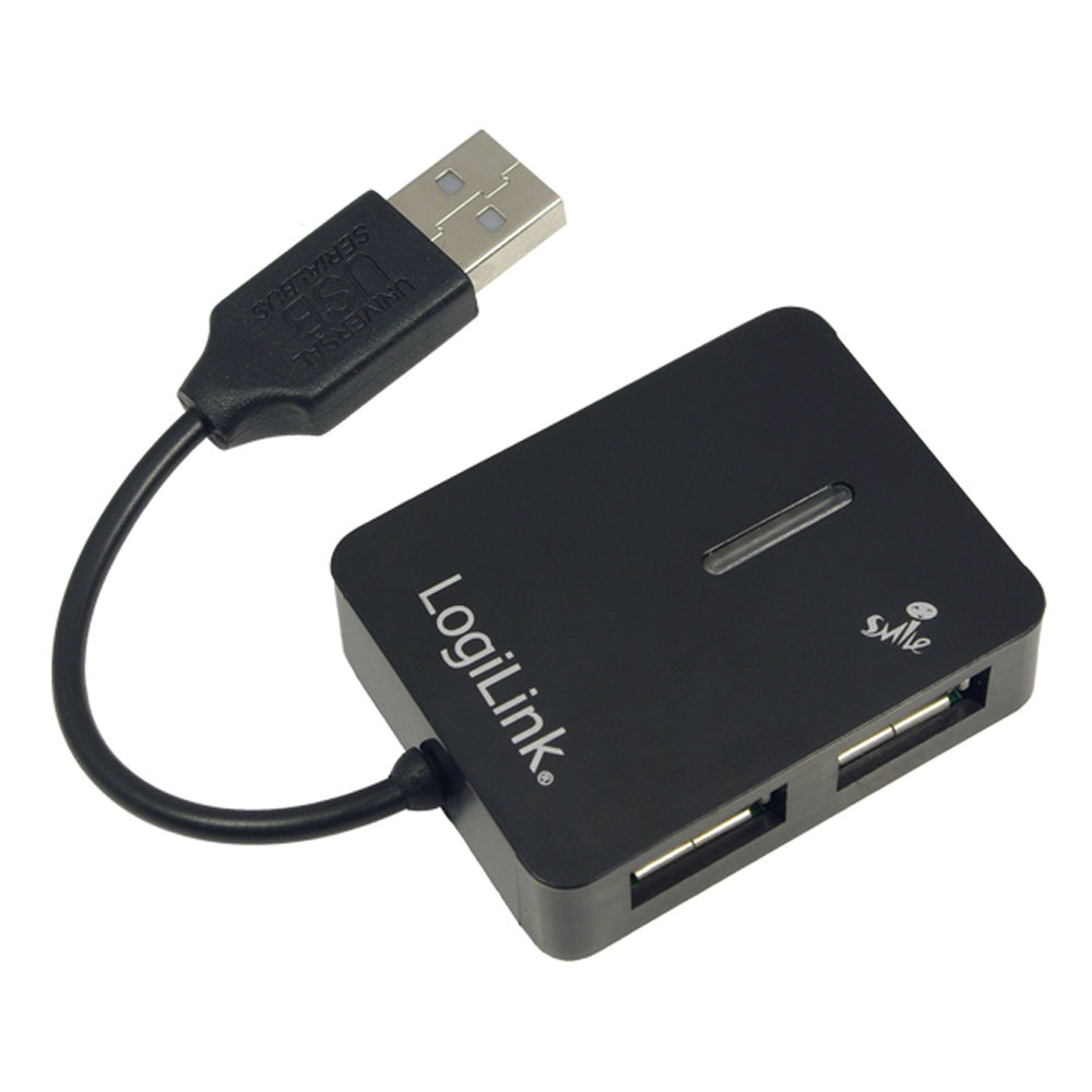 LogiLink UA0139 USB 2.0 Hub 4-Port schwarz