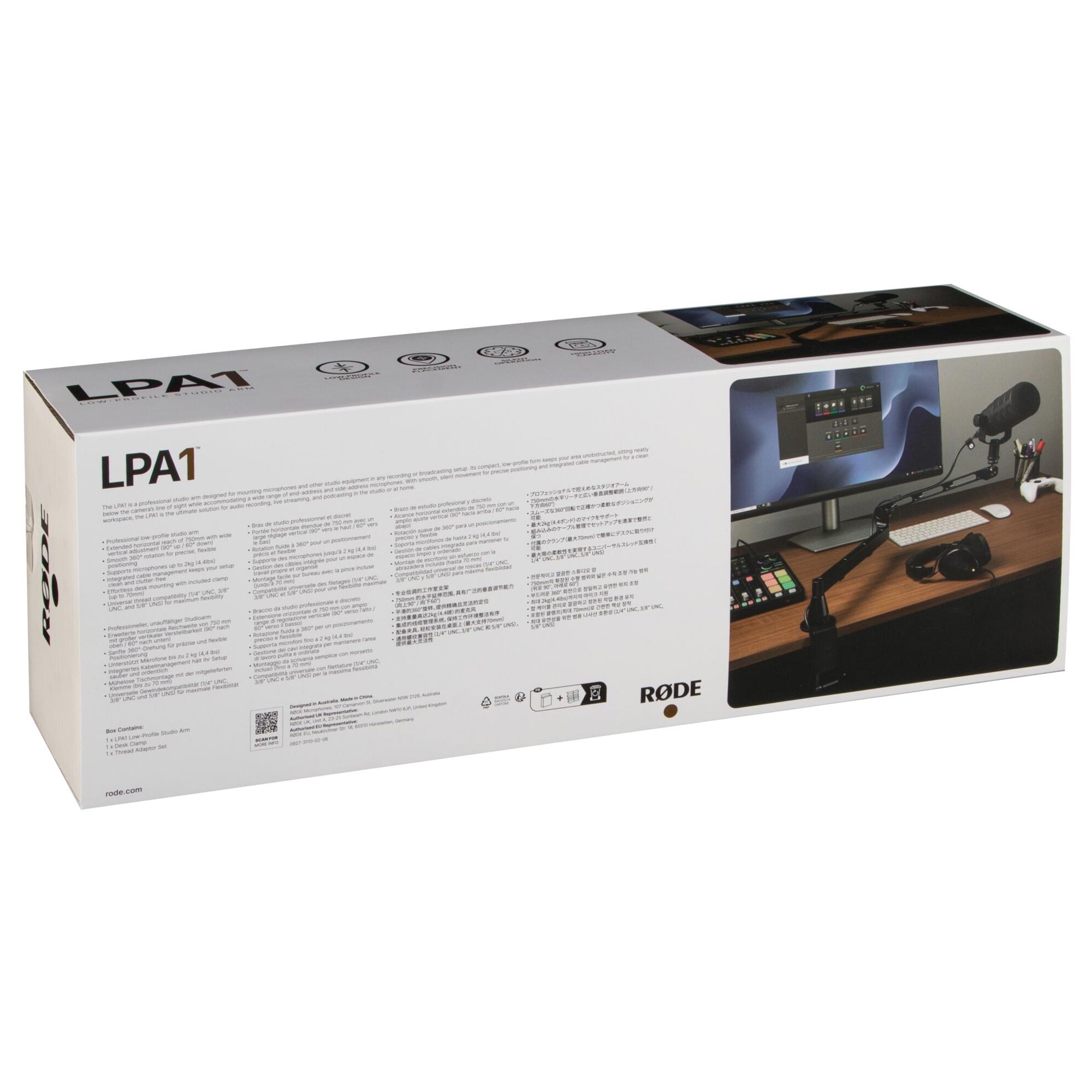RODE LPA1 Low-Profile Studio-Arm schwarz