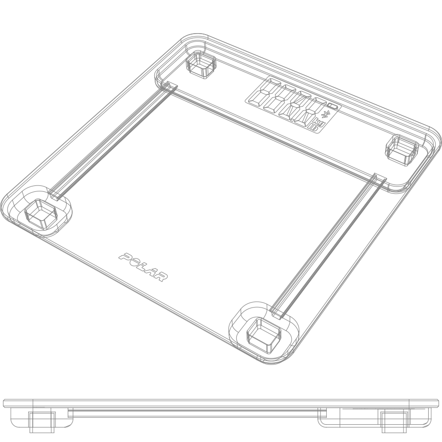 Polar Balance Fitnesswaage weiß