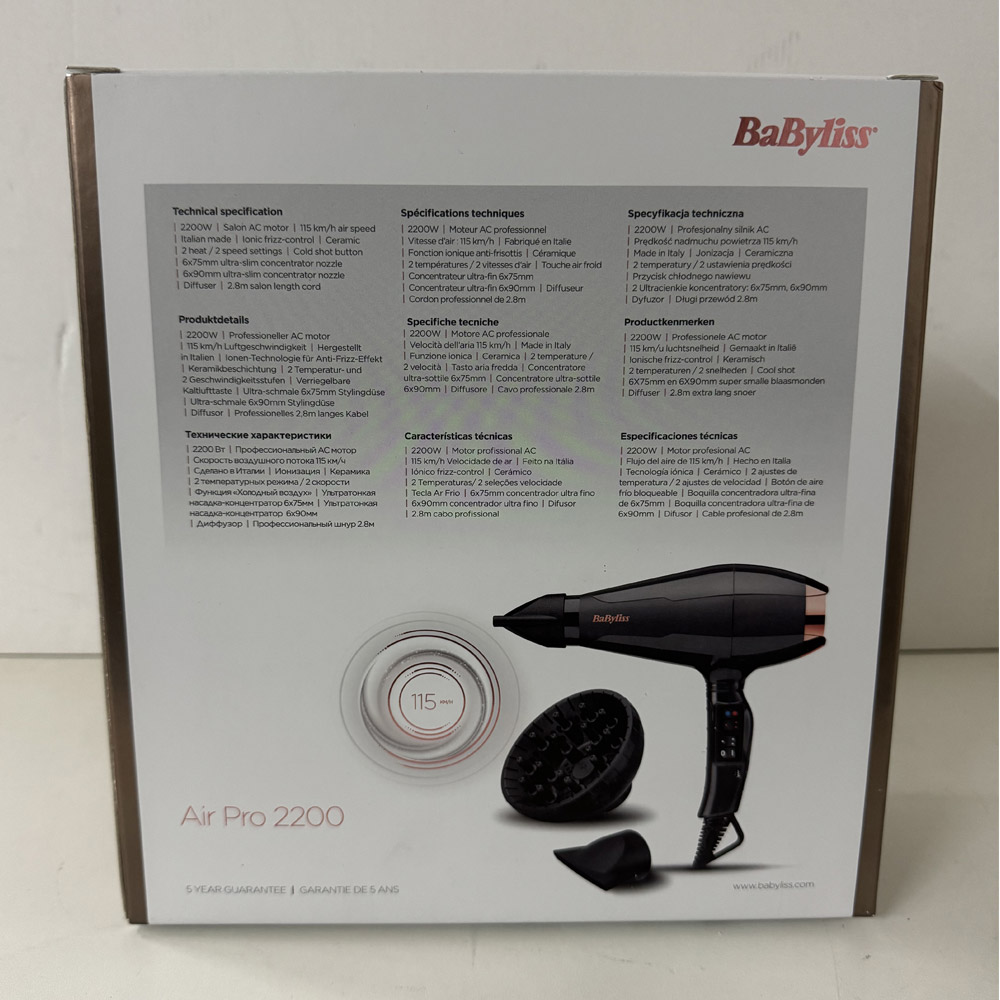 Babyliss 6719DE Italian Air Pro Ionic-Haartrockner