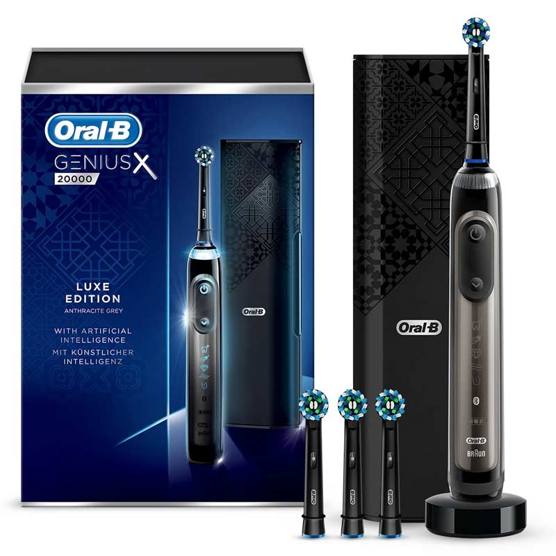 Oral-B Genius X 20000 Luxe Edition Elektrische Zahnbürste anthrazit