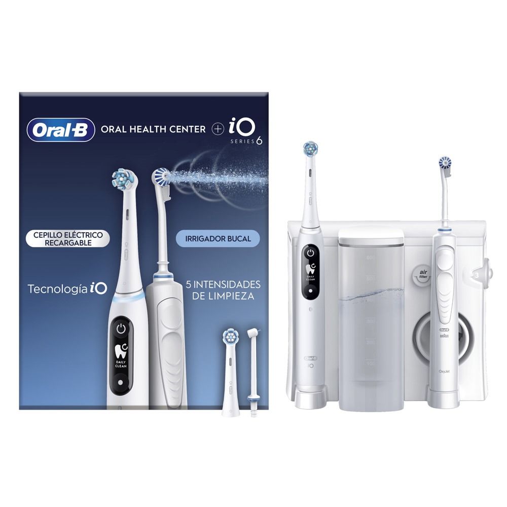 Oral-B Oral Health Center Munddusche mit Oxyjet-Technologie & iO Series 6 elektr