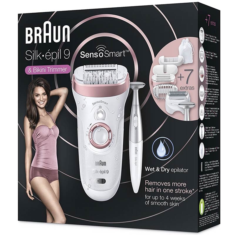 Braun Silk-épil 9 Epilierer 9-890 Wet & Dry mit 7 Extras