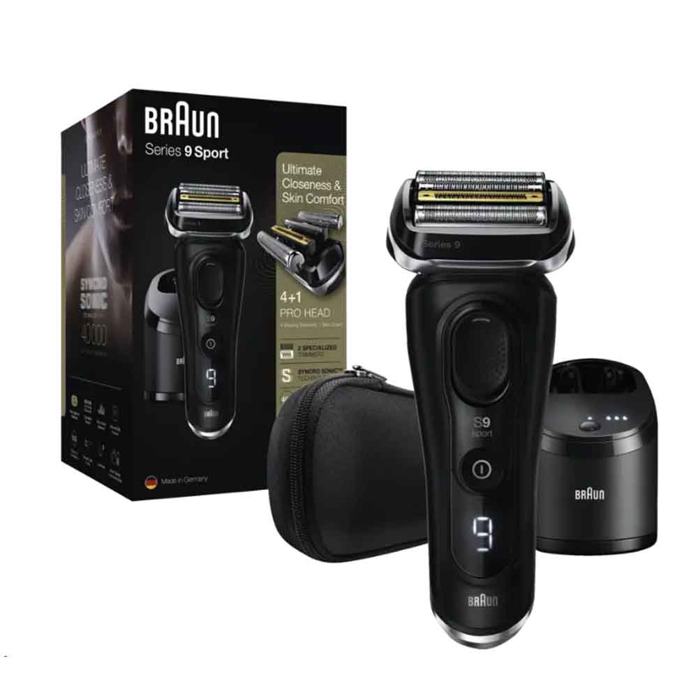 Braun Series 9 Sport 9352cc Elektrorasierer + Reinigungsstation 4+1 Scherkopf