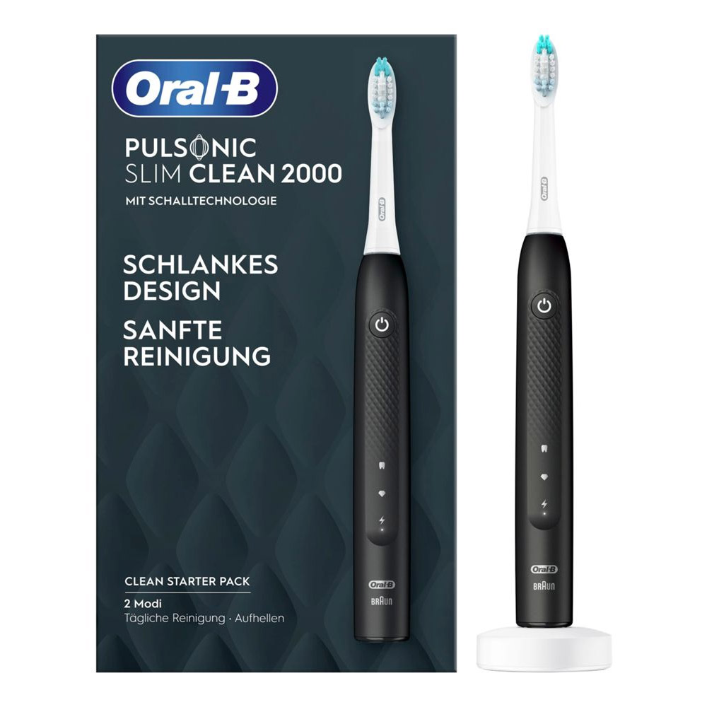 Oral-B Pulsonic Slim Clean 2000 Elektrische Schallzahnbürst schwarz (2. Wahl)