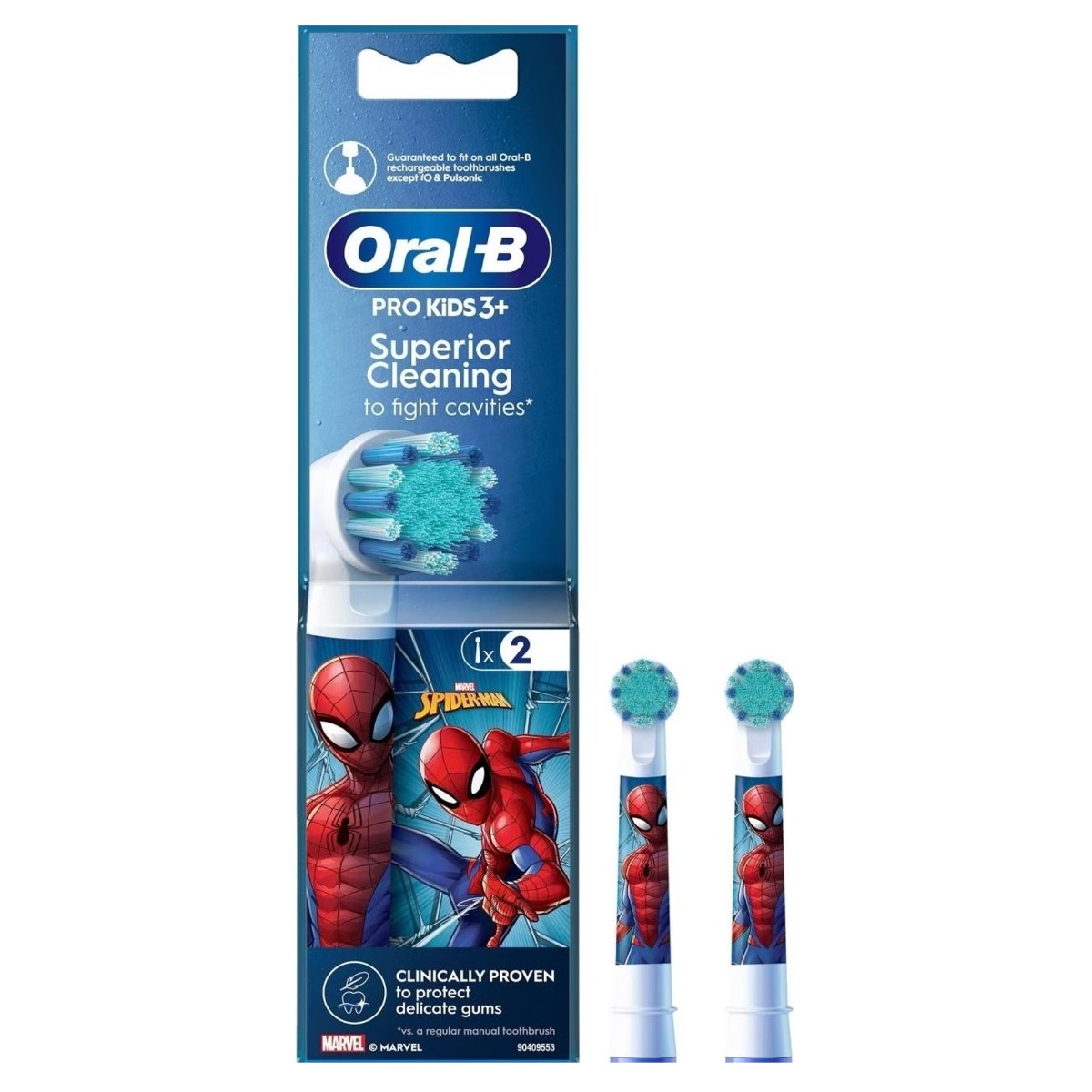Oral-B Kids EB10-2 Spiderman Aufsteckbürsten 2er-Pack