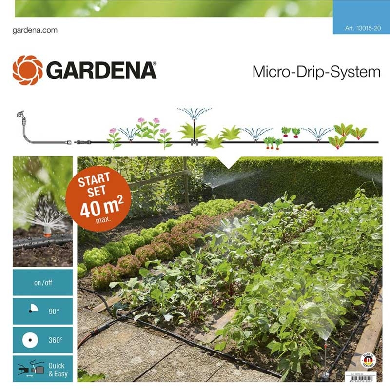 GARDENA 13015-20 Micro-Drip-System Start-Set Pflanzflächen