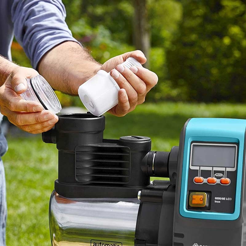 GARDENA 1760-20 Premium Hauswasserautomat 6000/6E LCD inox