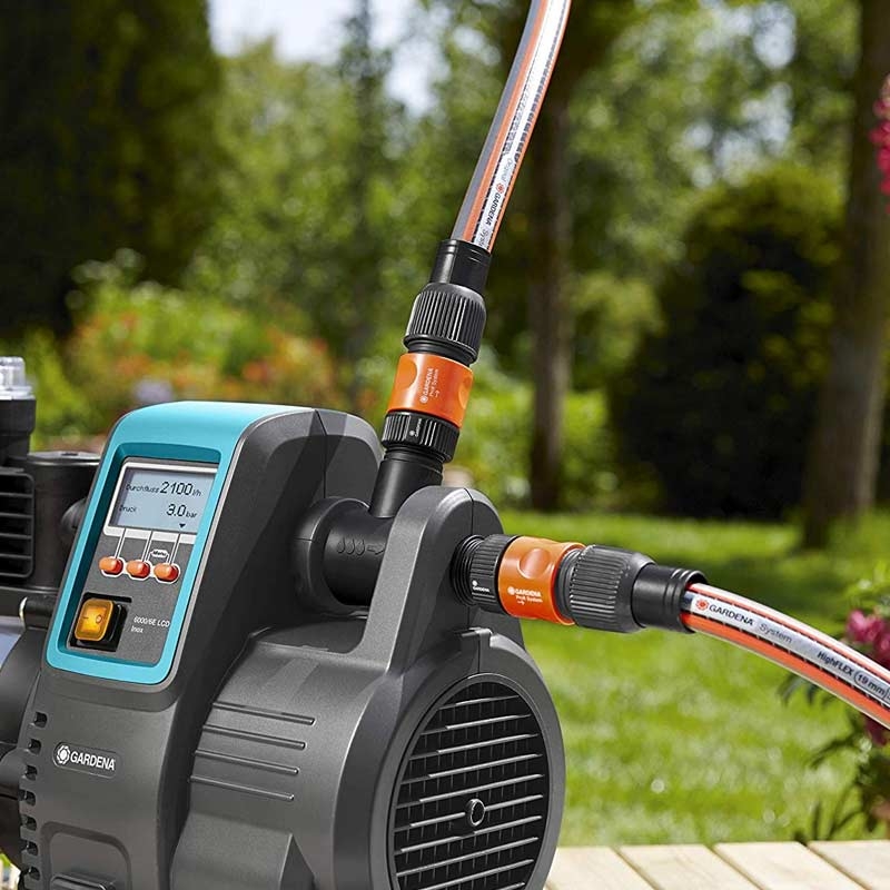 GARDENA 1760-20 Premium Hauswasserautomat 6000/6E LCD inox