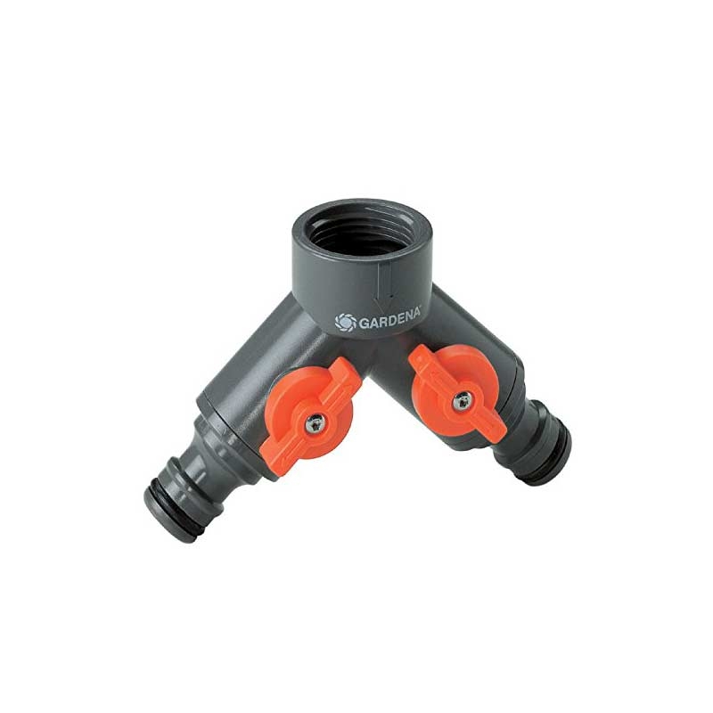 GARDENA 00940-20 2-Wege-Ventil für Wasserhähne mit 33,3 mm (G1)-Gewinde (2.Wahl)