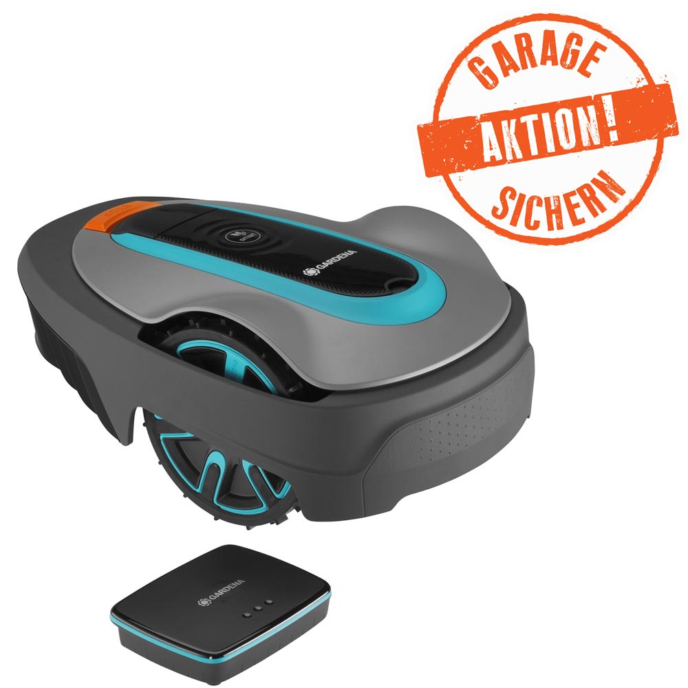 GARDENA 19603-60 Mähroboter smart SILENO city 600 m² Set