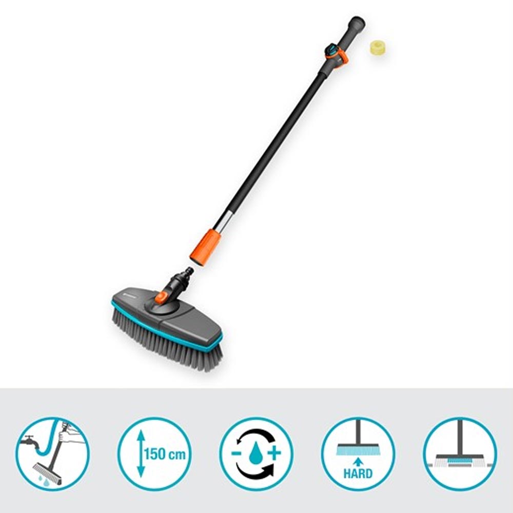 GARDENA 18828-20 Cleansystem Wasch-Set mit Stiel hard