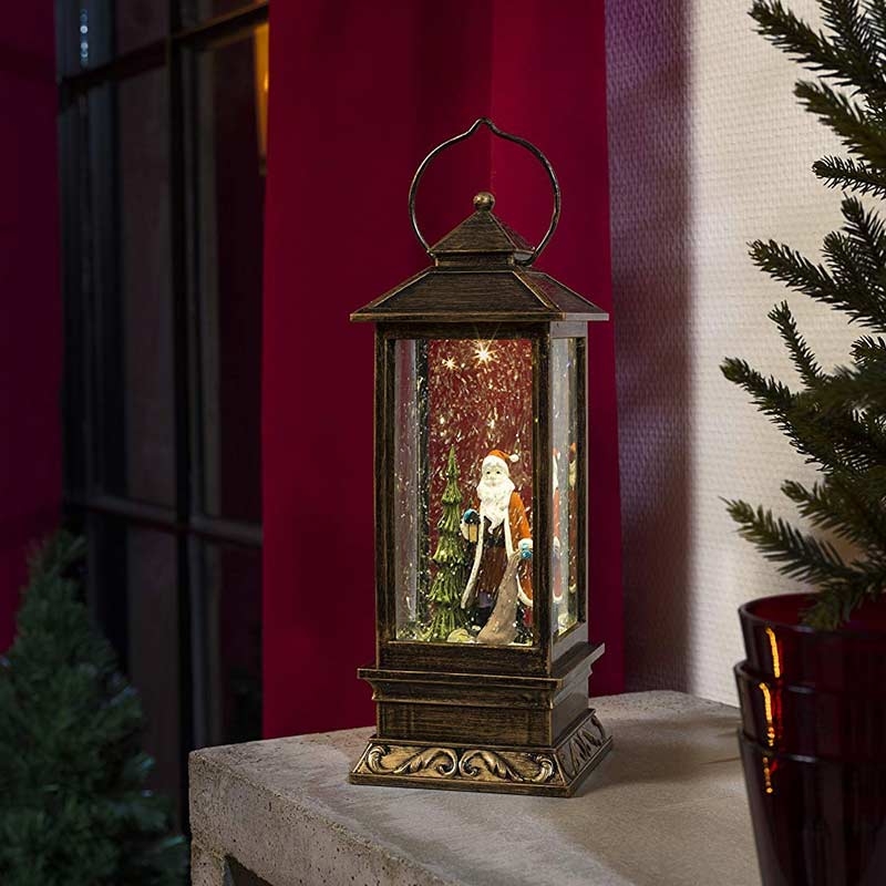 Konstsmide 2889-000 LED Schneelaterne mit Schneemännern