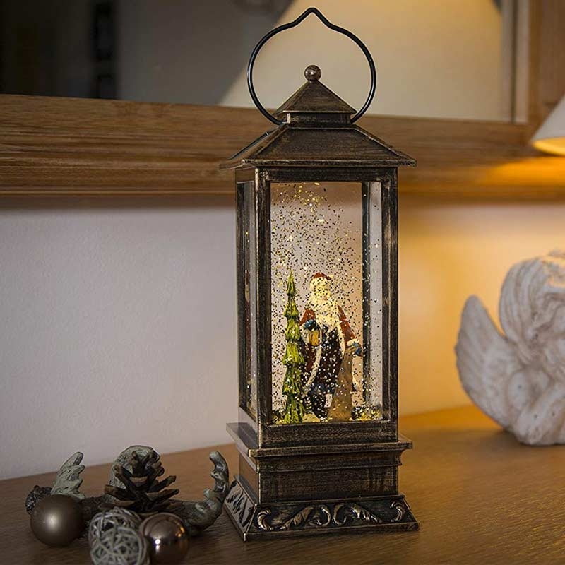 Konstsmide 2889-000 LED Schneelaterne mit Schneemännern