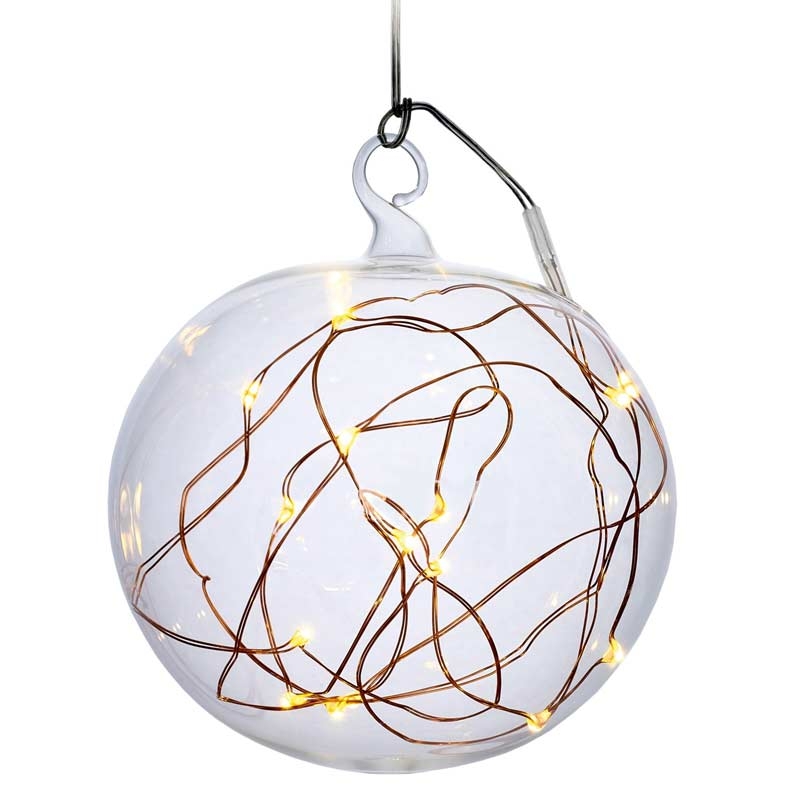 Krinner Lumix Light Ball L klar Christbaumkugel (2.Wahl)