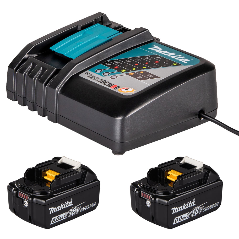 Makita DC18RC - Batterieladegerät + Batterie 2 x